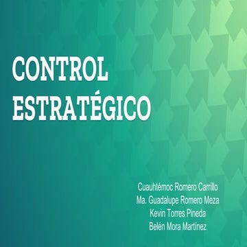 Proceso de control estrategico 1 | PPTX