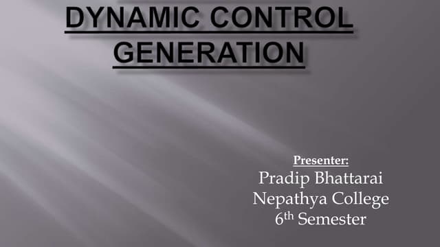 Using Control Flow for Generating Dynamic Content