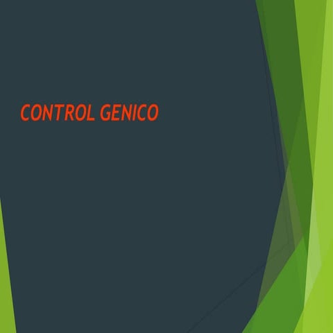 Control genico procariontes | PPT