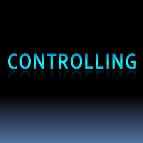 PPM- Controlling