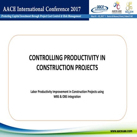 Controling productivity in construction projects | PDF | Construction ...