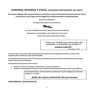 CONTROL INTERNO Y ETICA: ESTARIAN P...
