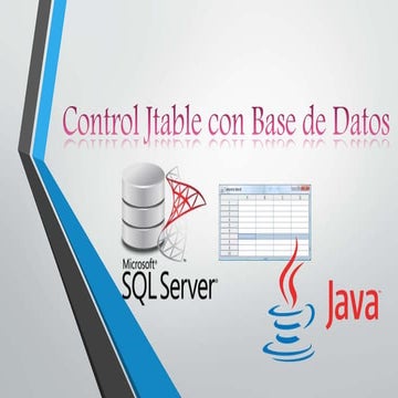 Control jtable con base de datos