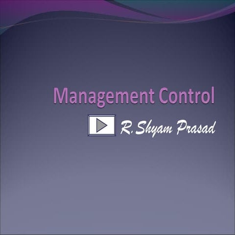 Management Control