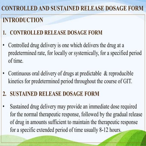 Controlled and sustained release dosage form/CONTROLLED RELEASE DOSAGE FORM/S...