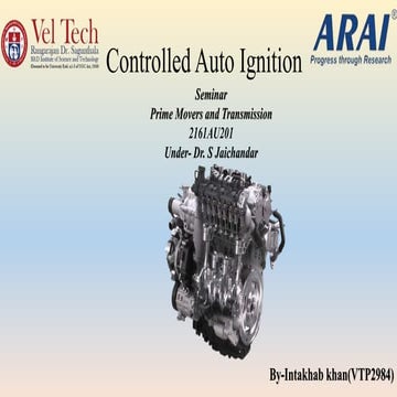Controlled auto ignition 