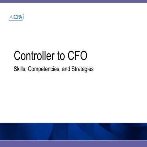 Controller To CFO