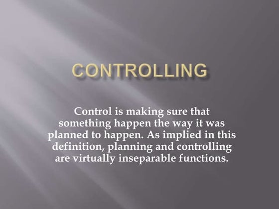 Controlling with financial Tools | PPTX | Business Accounting & Finance ...