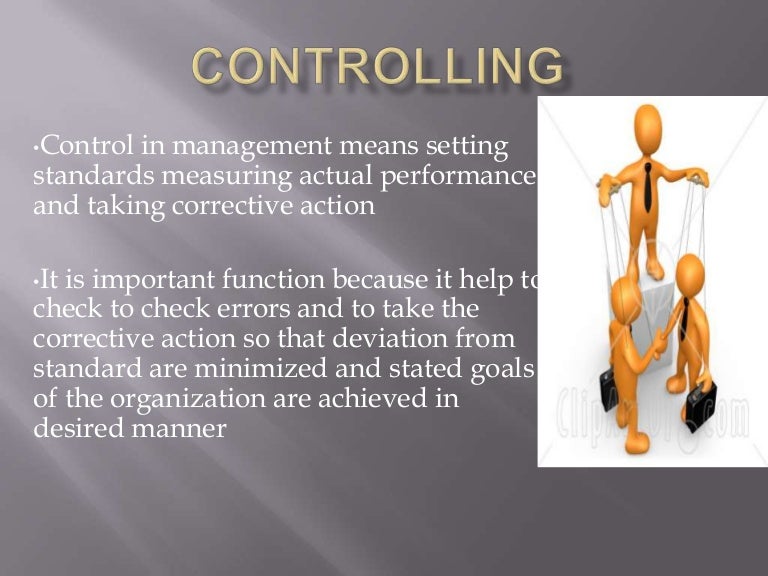 Controlling