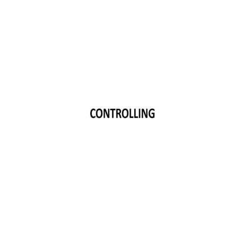 Controlling ppt