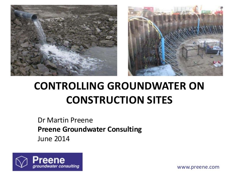 Controlling Water On Construction Sites