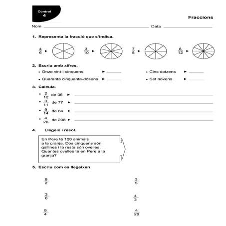 Control matemàtiques tema 4 | PDF
