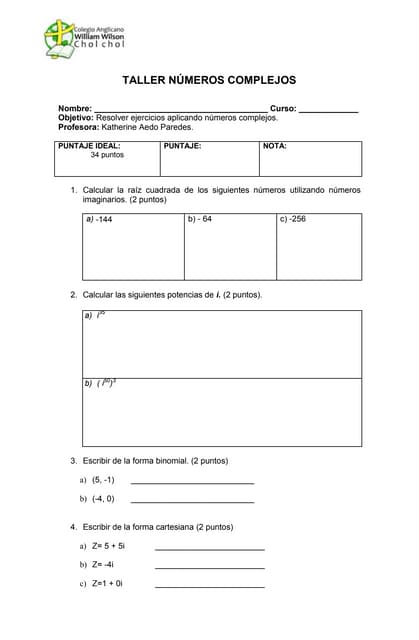 Control números complejos