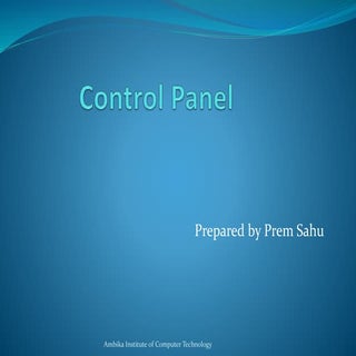 Control panel