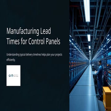 What is the typical lead time for manufacturing a control panel?