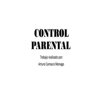 Control parental | PDF
