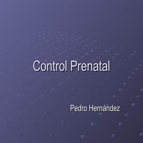 Control prenatal 