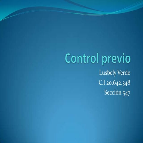 Control previo | PPTX