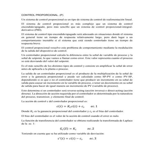 Control proporcional