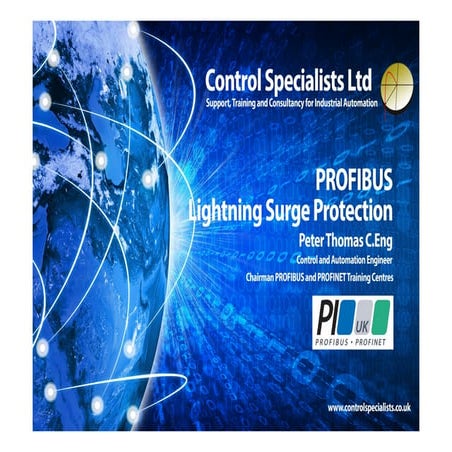 PROFIBUS lightning surge protection -  Peter Thomas, CSL - 10 june 2020 
