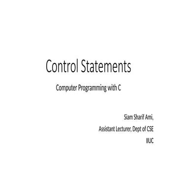 Control Structures and Looping Basics Understanding Control Flow and Loops Co...