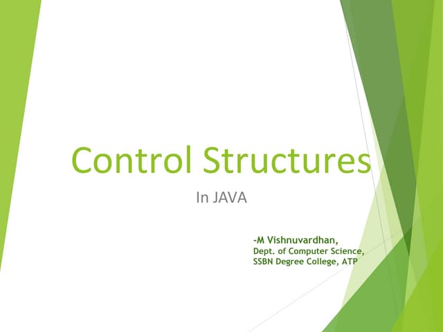 Control structures | PPT