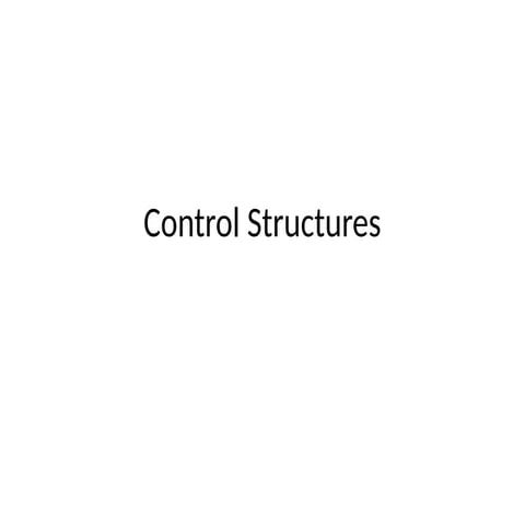 Control Structures of Visual Studio 2010