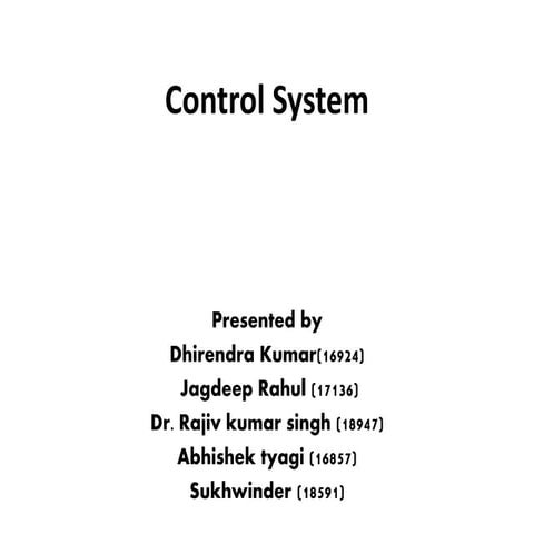 Control system | PPT