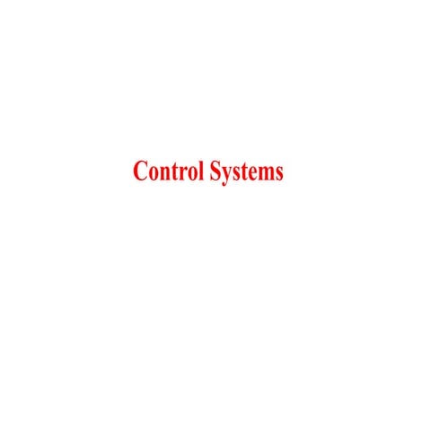 Control system basics, block diagram and signal flow graph | PPTX