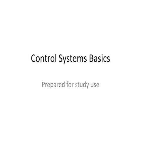 Fundamentals of Control Systems: Open and Closed Loop Explained | PDF