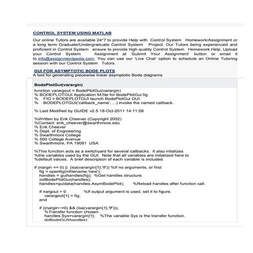 Control Systems Using Matlab | PDF