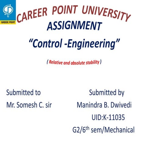 Control theory | PPTX