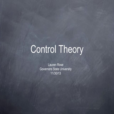 CONTROL THEORY- LAUREN ROSE