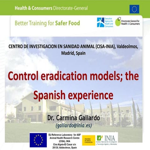 Control; the spanish eperience c.gallardo