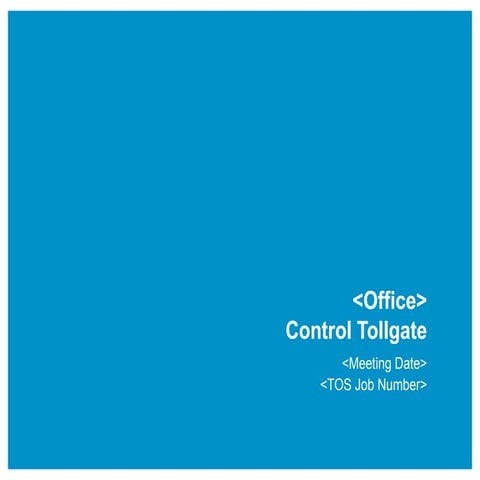 Control Tollgate Template-YR New York.ppt