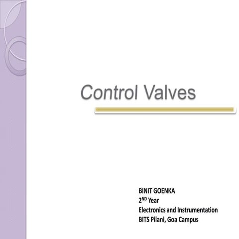 Control Valves
