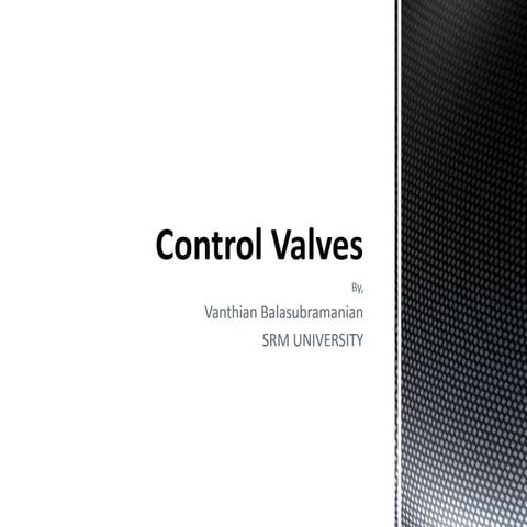 Control valves