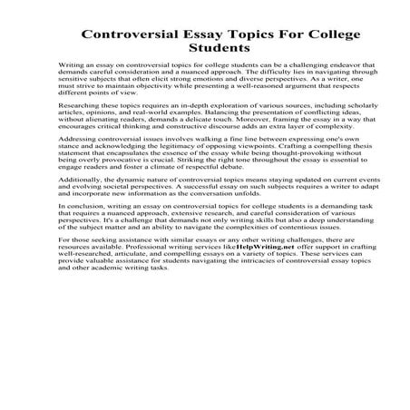 Persuasive Essay On Wearing School Uniforms | PDF
