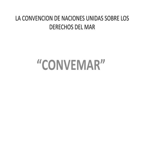 Convemar | PPTX