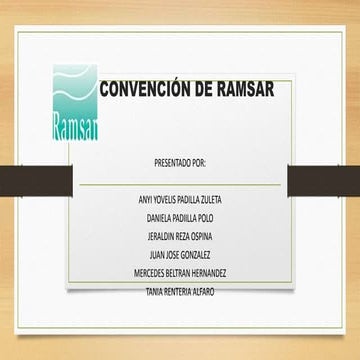 Convención de RAMSAR 1971 | PPTX