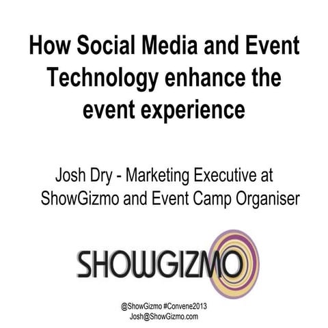 How good Social Media and Event Technology enhance the event experience