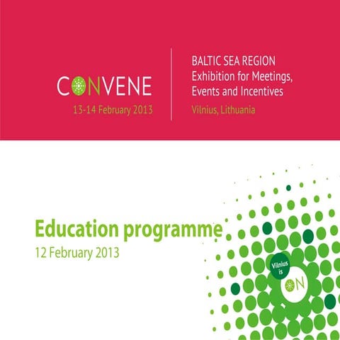 Convene Education Programme 2013-02-12