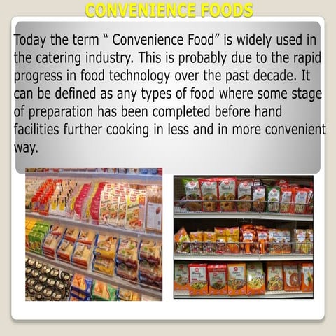 Convenience foods | PPT