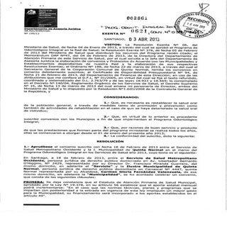 Convenio nº 039 2013  - res. ex. nº...