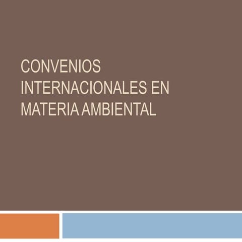 Convenios internacionales