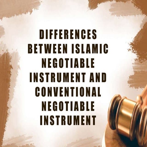 Conventional  & Islamic Negotiable Instrument 