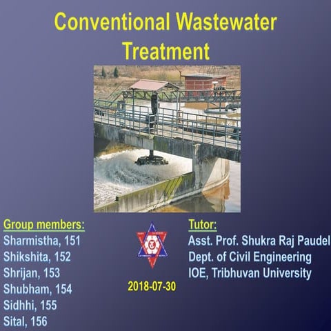 Conventional wastewater treatment 