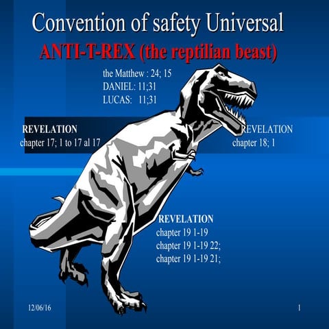 Convention of safety universal anti t-rex 2016