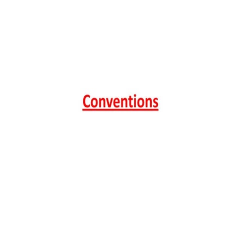 Conventions