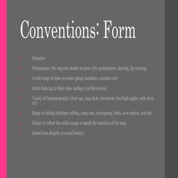 Conventions: Form